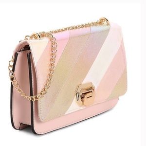 Aldo Lerrasa Pink Crossbody Bag w/ Gold Chain link
